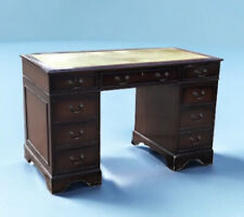 Mahogany Pedestal Desk With