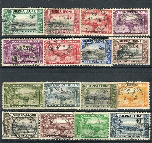 Sierra leone kgvi 1938 set - leone, 1938-44