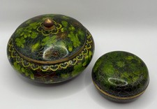 Two Chinese Green Floral