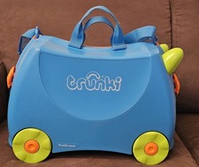 Trunki Blue Ride on suitcase