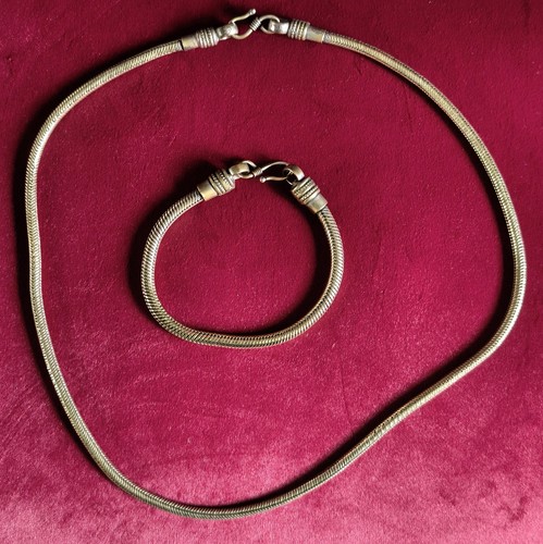 Snake necklace and - snake, bracelet