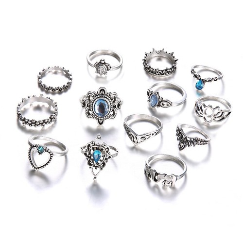 50pcs silver colour rings - colour,