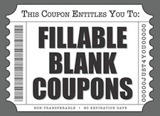 Fillable Blank Coupons