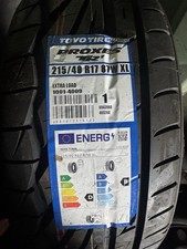 215/40/17 Toyo Proxy Tr1 Brand
