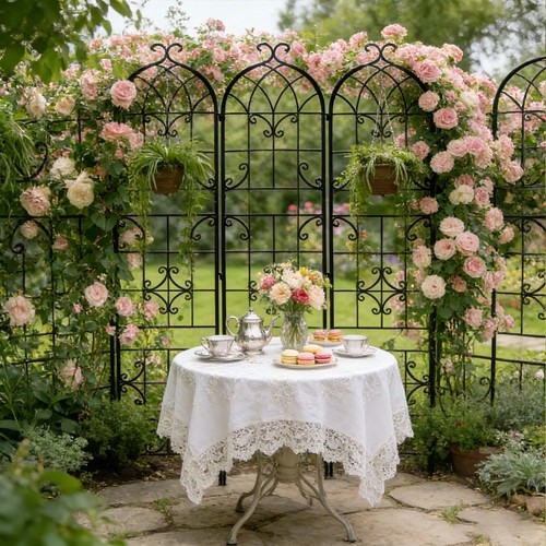 Tall garden trellis - garden,