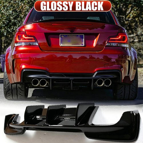Glossy black rear bumper - black,