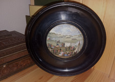 Antique Prattware ceramic pot