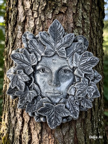 304 green man stone wall