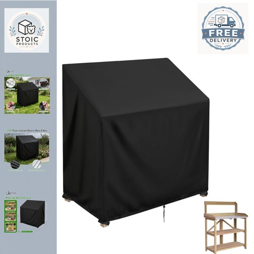 Black potting bench - potting, cover