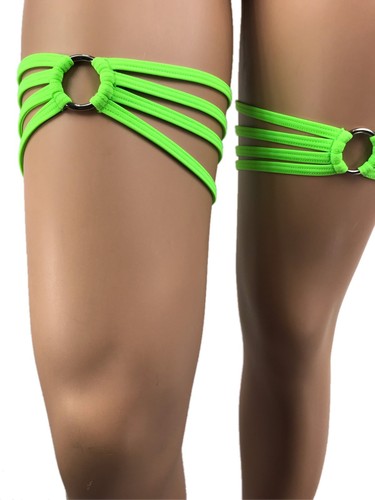 Garters neon green - green, wraps