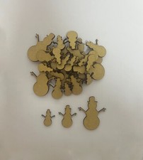 Wooden MDF Snowman Craft Blank