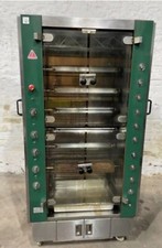 Rotisol 9758ES Mobile Upright Stainless Steel Chicken Rotisserie Oven 63 Amp