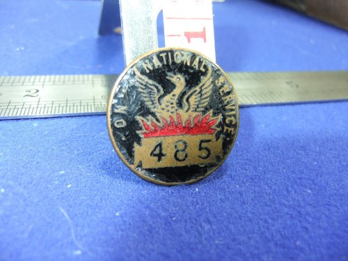 Ww2 badge national service 485 - service,