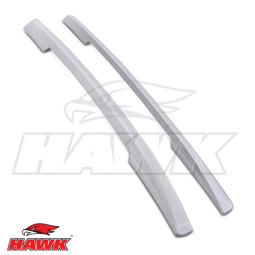 Silver aluminium roof rails - aluminium,