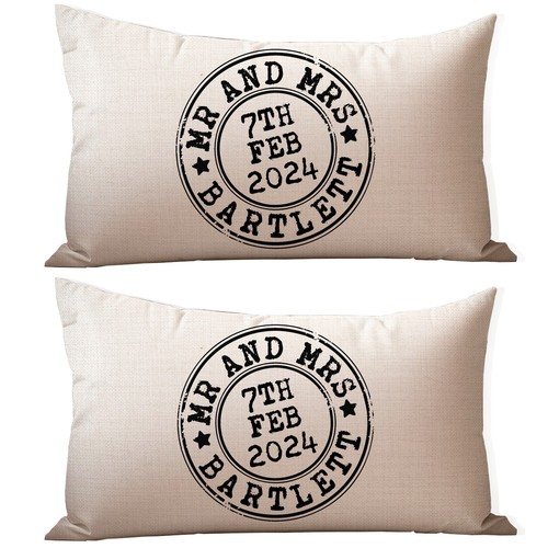 Personalised wedding cushion - personalised,