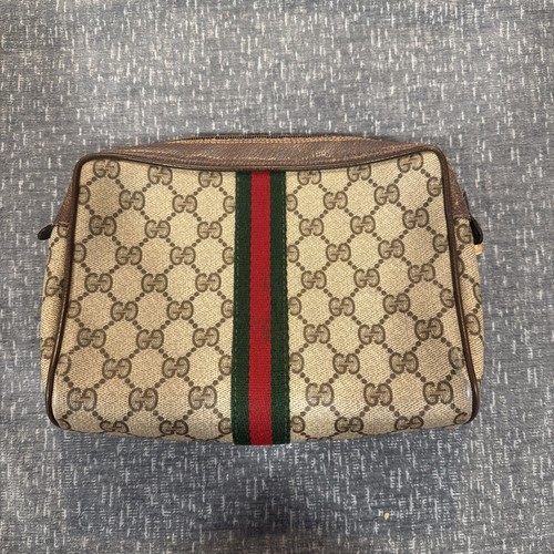 Vintage gucci clutch bag - gg,