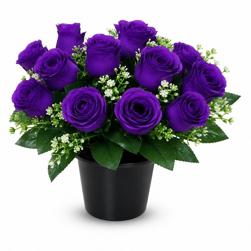 Artificial grave flower pots - grave,