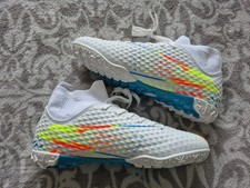 Astro Turf Football Boots - Hi Top - Size 2.5/3 - New - Multicoloured/White