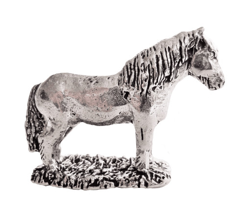 Shetland pony solid pewter - solid,