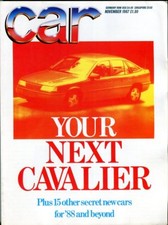 CAR magazine November 1987