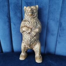 Brass Bear Money Box