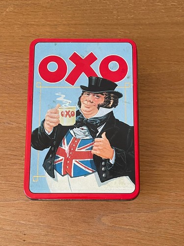 Vintage oxo cube tin 1980s - oxo,