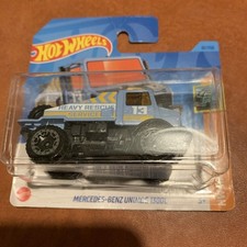 Hot Wheels Mercedes Unimog 1300L Light Blue Short Card HW haulers