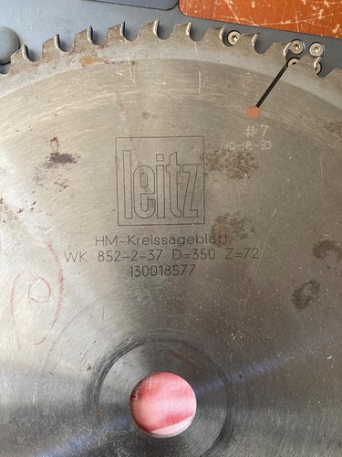 Leitz 350mm carbide saw - leitz,
