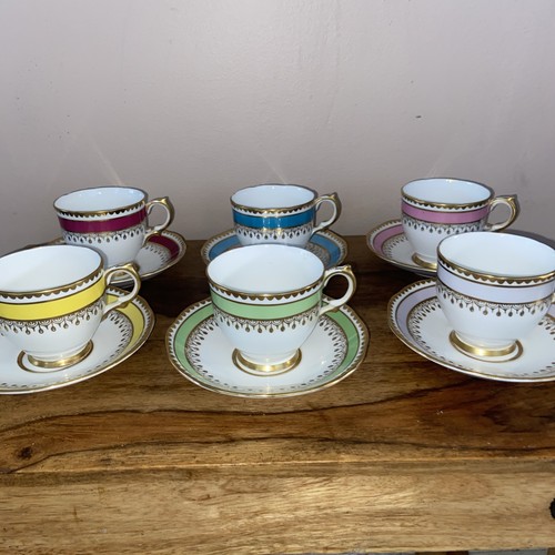 Set six salisbury teacups - six,