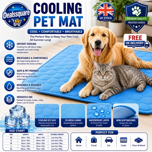 Large self cooling mat bed - large,