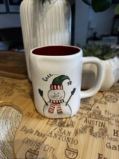 Rae Dunn White Snowman  Christmas Mug Collectible Gift