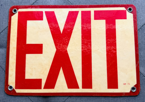 Vintage 1970 exit - vintage, 1970's
