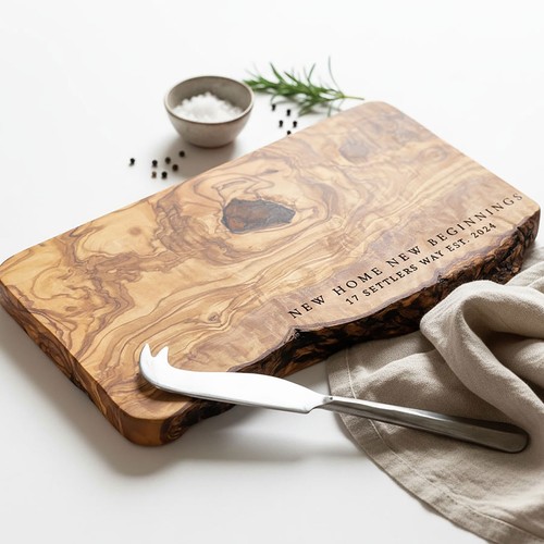 Personalised rustic olive wood - rustic,