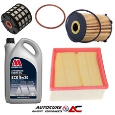 FOR FORD FIESTA ZETEC TDCI MK7 FL B299 1.5 DIESEL FILTER SERVICE KIT & 5L 5W30