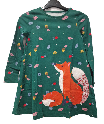Boden girls dress tunic fox - ex,