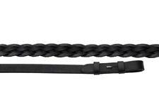 Windsor Leather Horse Riding Plaited Reins | Black or Havana | 54" x 5/8"