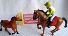 Toy Horse .Rider. Gymkhana. Equestrian Set Horse Jump.. Combing Tail.Set D