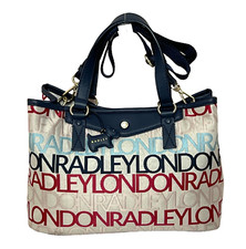 Radley Multiway Crossbody Bag Grab Bag Medium SIGNATURE JACQUARD Dove Grey New