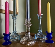 Vintage Lot of 5 Pressed Blue