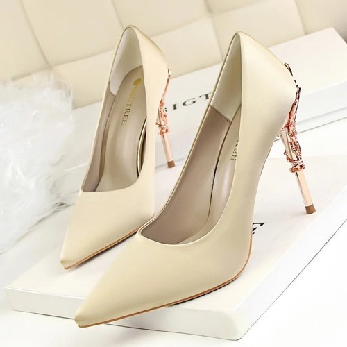 Satin stiletto high - stiletto,