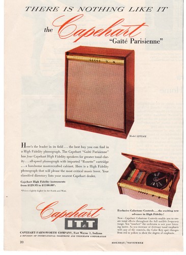 1955 capehart gaite parisienne - capehart,
