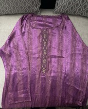 Moroccan Dress Purple With Gold Accents