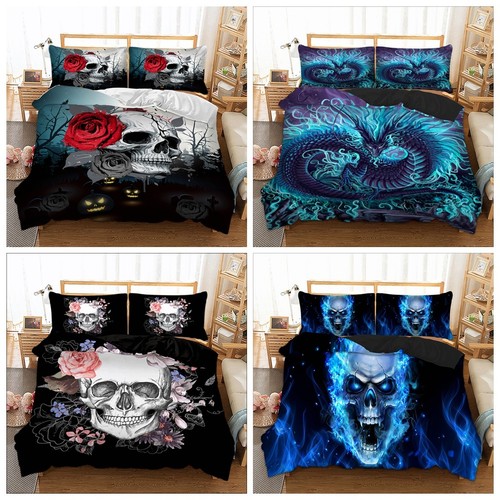 Gothic skull duvet cover - skull,