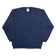 JERZEES Mens Sweatshirt Blue M