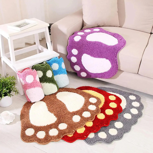 Cute footprints bath mat - cute, non