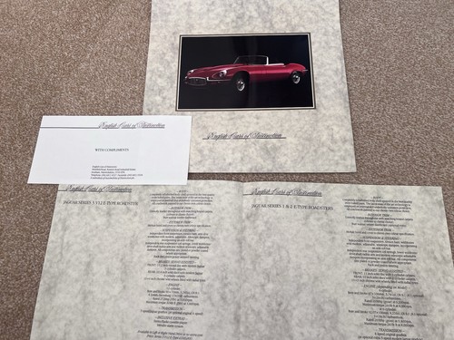 Jaguar type brochure by - jaguar, e-type