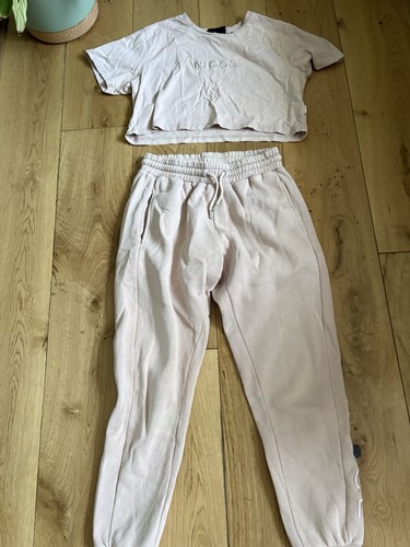 Nicce salmon pink tracksuit - pink,