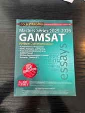 GAMSAT gold standard book - Written Communication 2025-2026 Masters Series 