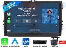 DAB+ For VW Golf MK5 Polo Passat Jetta Android 14 Apple CarPlay Car Radio Stereo