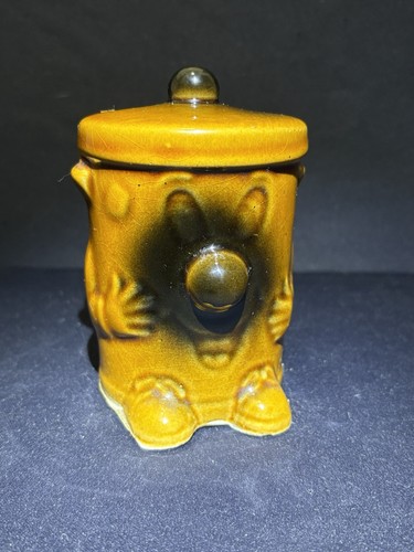 Vintage ceramic dusty bin - ceramic,
